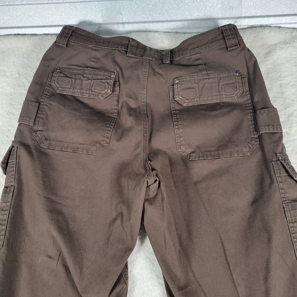 Duluth Trading Co Flex Fire Hose Mens Size 37x34 Brown Cargo Workwear Pants - Picture 12 of 13